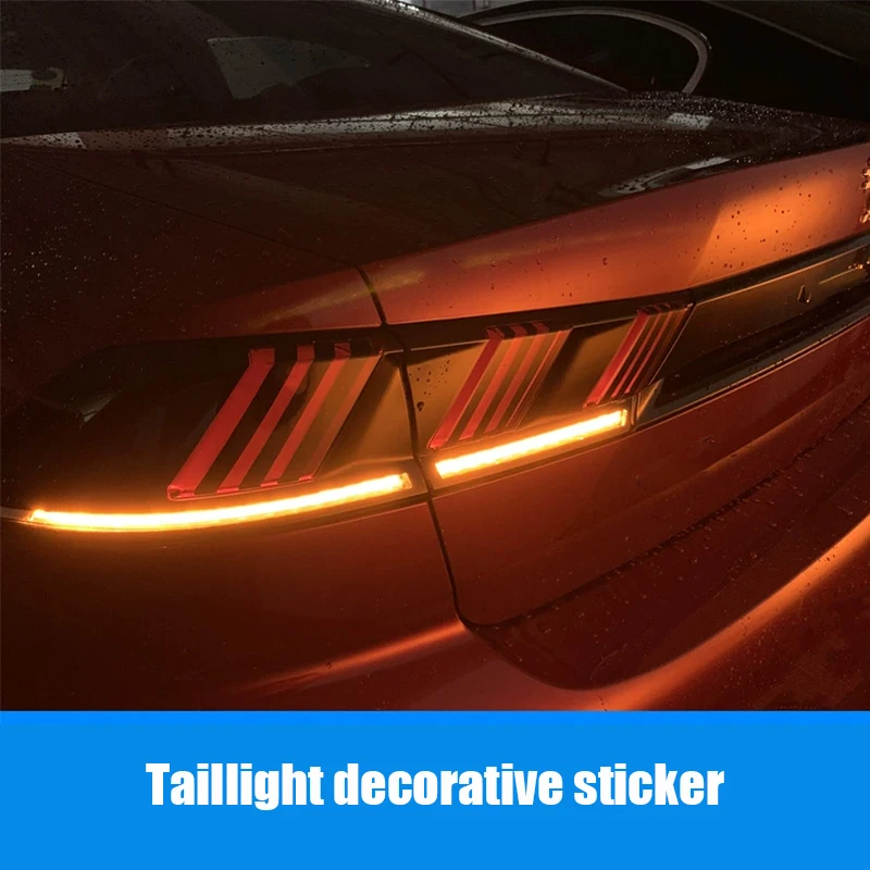 For Peugeot 508 2023 2022 2021 2020 2019 Taillight film Taillight sticker Headlight bright black film