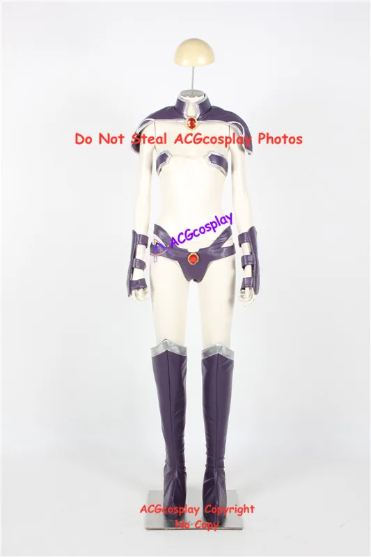 

Faux Leather made Purple color Cosplay Costume include boots covers version 3 acgcosplay