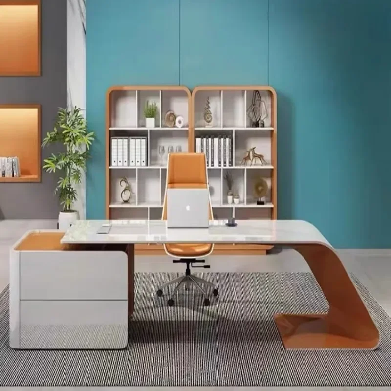 Bedroom Conference Office Desk Corner Executive Light Luxury Unique Computer Desks Stand Up Long Escritorio Office Furniture