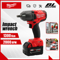 Milwaukee Impact Wrench 1300 NM High Speed Mid-Torque Wrench 1/2 inch Drill Screwdriver Car Truck Repair Motor Electric Tools