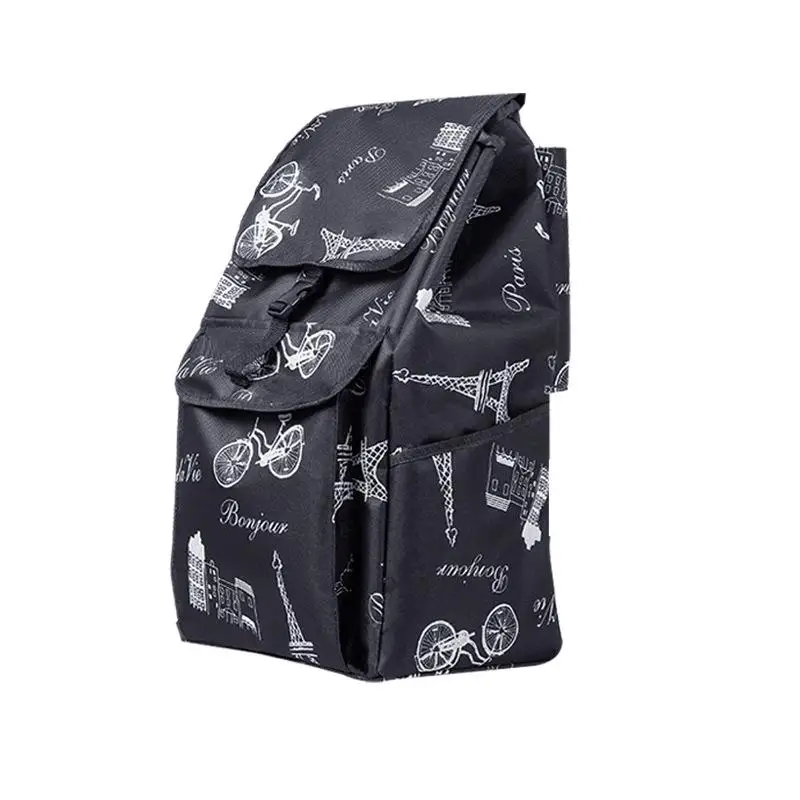 

Large Portable Shopping Cart Bag Replacement for Vegetable Buying Foldable Plastic Body Canvas Metal Handle Home Scenario