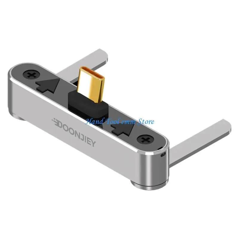 H37F 8K Resolution USB C Hub Connector Featuring 240W Charging 40Gbps Transfer And Ergonomic Phone Stand for Car and Travel