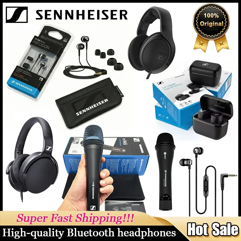 

Беспроводные Bluetooth-наушники Sennheiser CX300II, IE900, спортивные наушники HD400S с высоким разрешением, HIFI, шумоподавлением и оригинальным микрофоном