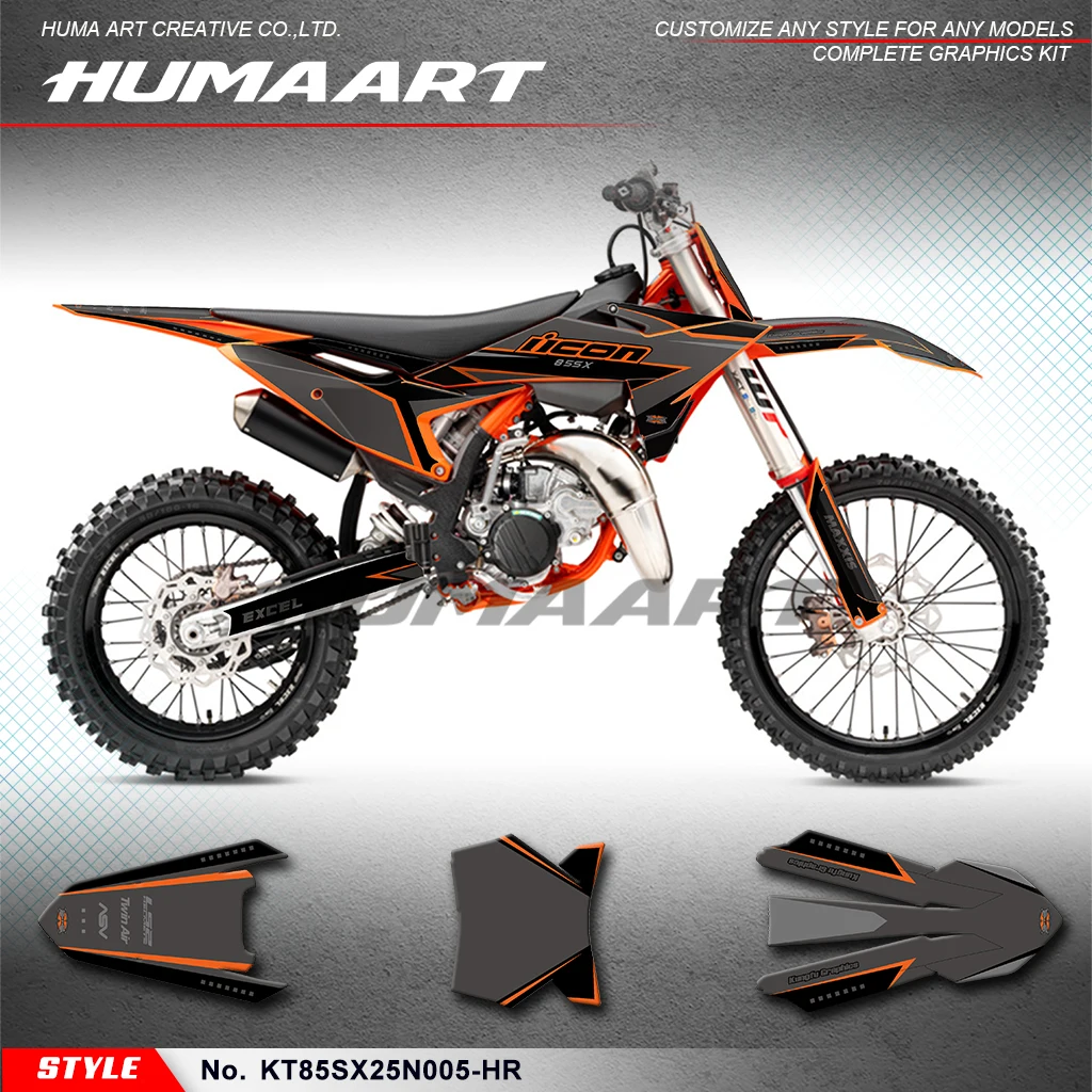 

Графический комплект HUMAART, мотоциклетные наклейки для KTM SX85 SX 85 2025 2026, модифицированные, KT85SX25N005-HR