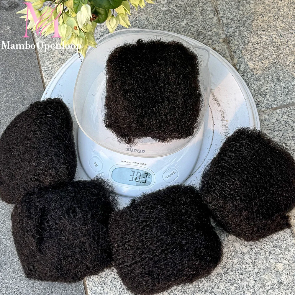 

1 шт./30 г волосы без утка афро странные вьющиеся объемные 100% человеческие волосы для плетения дредов наращивание 30 г/шт. для Locs Braids