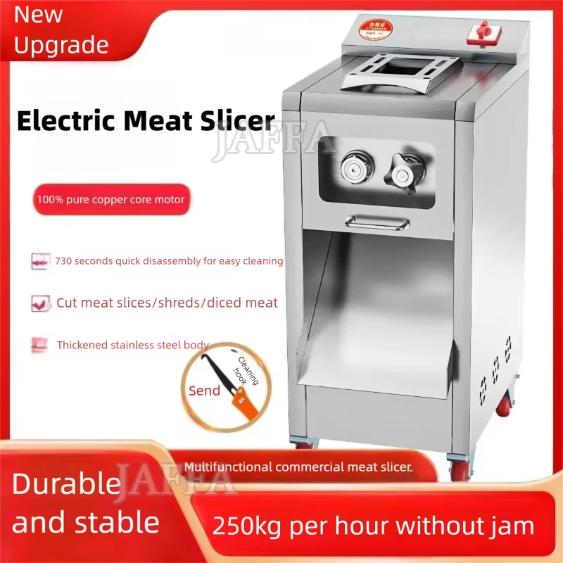 High Efficiency Motor Automatic Fresh Meat Cutting Machine Beef Slicing Machine For Home Business Use