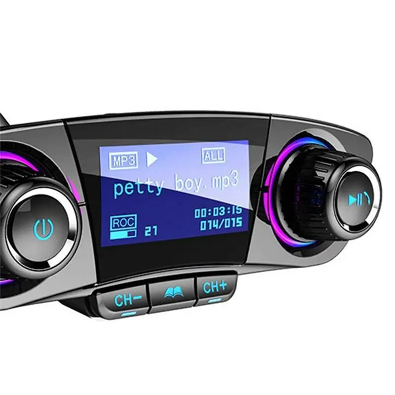 Car Player BT06 Car Bluetooth MP3 Player Multifunctional Bluetooth Multi-Language MP3 Universal LCD Display-N30R
