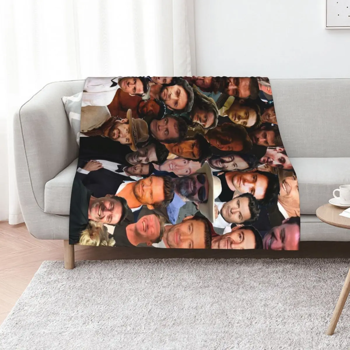 Hugh Jackman Photo Collage 2 Throw Blanket Soft Plaid Softest For Decorative Sofa Blankets For Baby Soft Big Warm Blankets