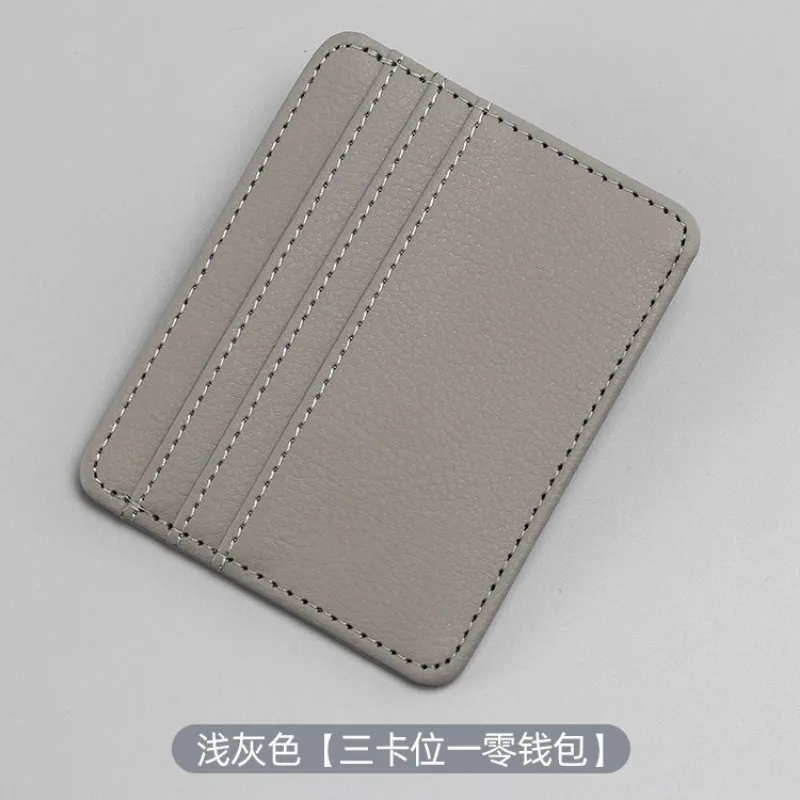 Portefeuille ultra fin pour homme et femme, porte-cartes simple, mini rangement, petite pièce de monnaie, banque, porte-cartes de crédit, portable, voyage