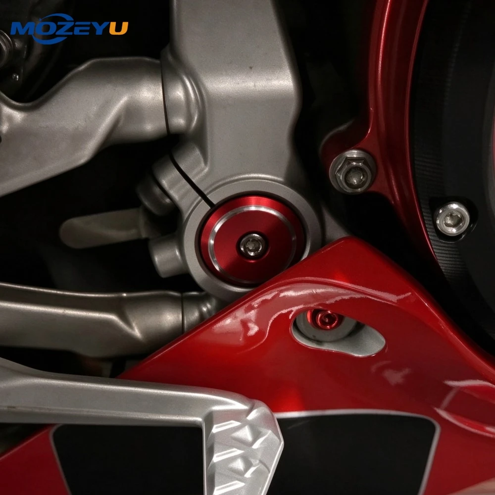 Frame Plugs Cap Decorat Frame Hole Cover For Ducati 899 959 1199 1299 Panigale / S Panigale V4 S Motorcycle Aluminum Accessories