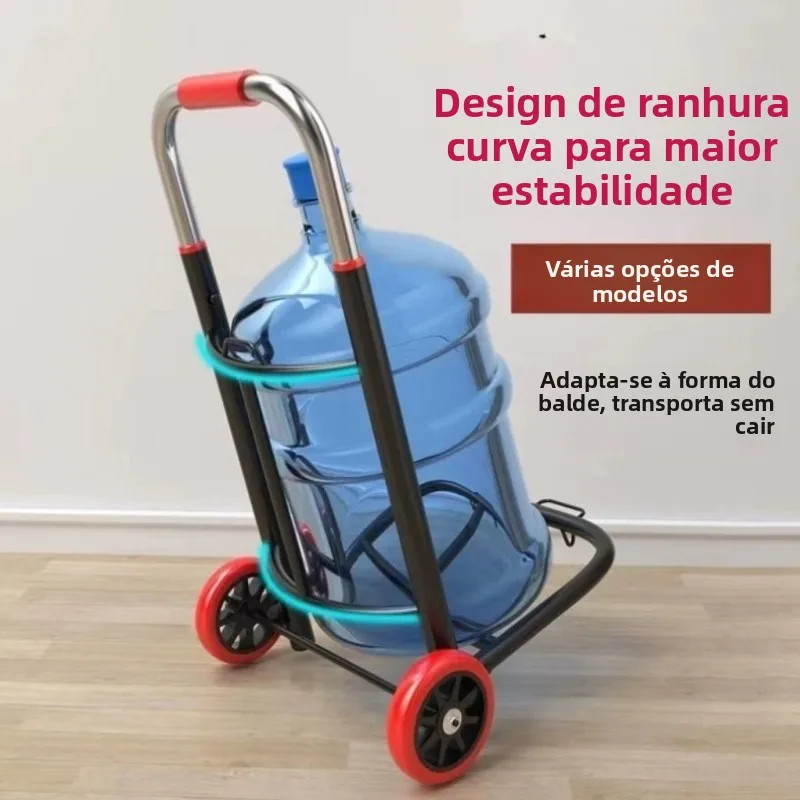ポータブル折りたたみ式手引きショッピングカートバケット水入れ小型手押しカート家庭用野菜購入ショッピングカート荷物運搬カート
