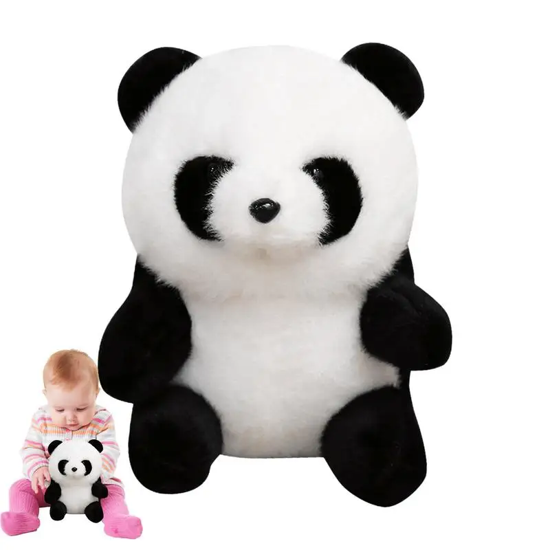 Panda Stuffed Animal Stuffed Animals Plush Adorable Decorative Handmade Panda Plushie With Self Adhesive Strap For Kids Boy Girl