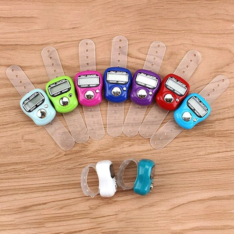 1PC Fingerzähler Kompass LED Elektronischer Handheld Tally Counter Clicker Counter Ring