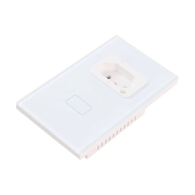 Highly Recommended Smart Light Switch Tuya Wifi With Socket Brazil Smart Home Wall Switch Working Smart Panel And Socket BR Plug