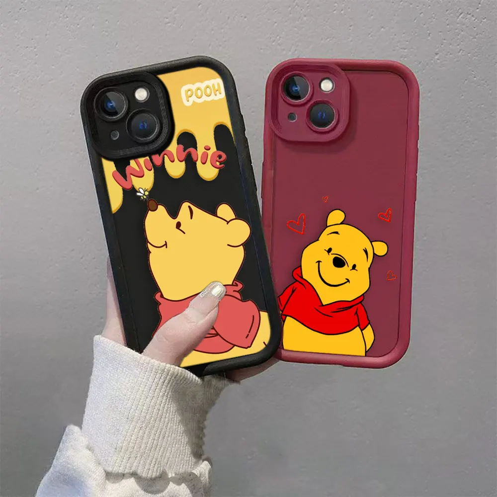 Cute Bear Winnie The Pooh Phone Case For OPPO REALME C21Y C30 C33 C35 C53 C55 C63 C65 C67 5 7I 8 11 12 GTMASTER GT3 GT6 50 Case