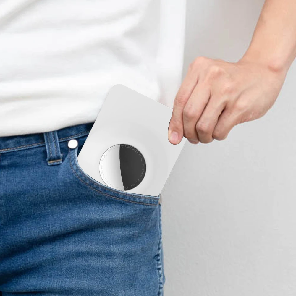 Per porta carte Airtag Custodia protettiva flessibile Custodia leggera per localizzatore di prevenzione delle perdite per tasca per zaino a portafoglio