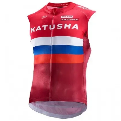 Windproof 2016 KATUSHA  TEAM 2 Colors Sleeveless Cycling Jacket Vest Gilet Mtb Clothing Bicycle Maillot Ciclismo