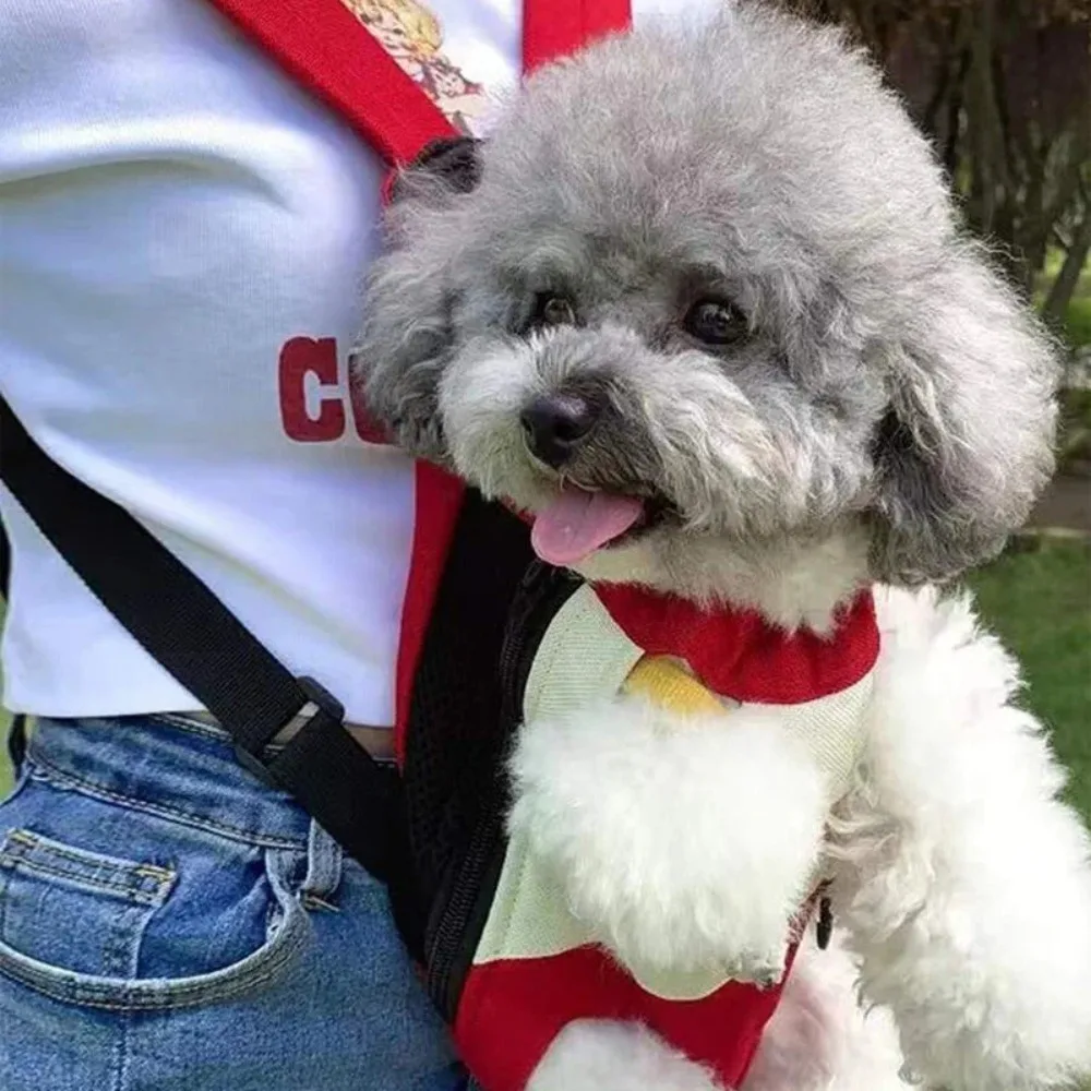 Dog Outdoor Portable Backpack Pet Carrying Backpack Breathable Dog Cat Front Chest Backpacks Small Medium Puppy Supplies