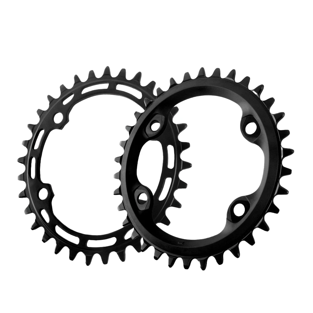 32T 34T 96BCD Chainring Wheel Designed for MT510 Crankset Single Speed Mountain Bikes Iron Body Recessed Mounting Holes