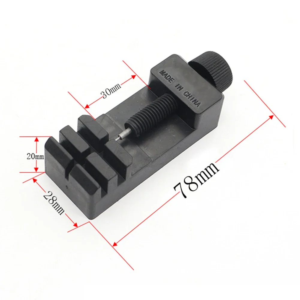 New Practical Link Pin Remover Watch Strap 5pcs Set 78*28*20mm Adjuster Black Easily Link Pin Plastics Quickly