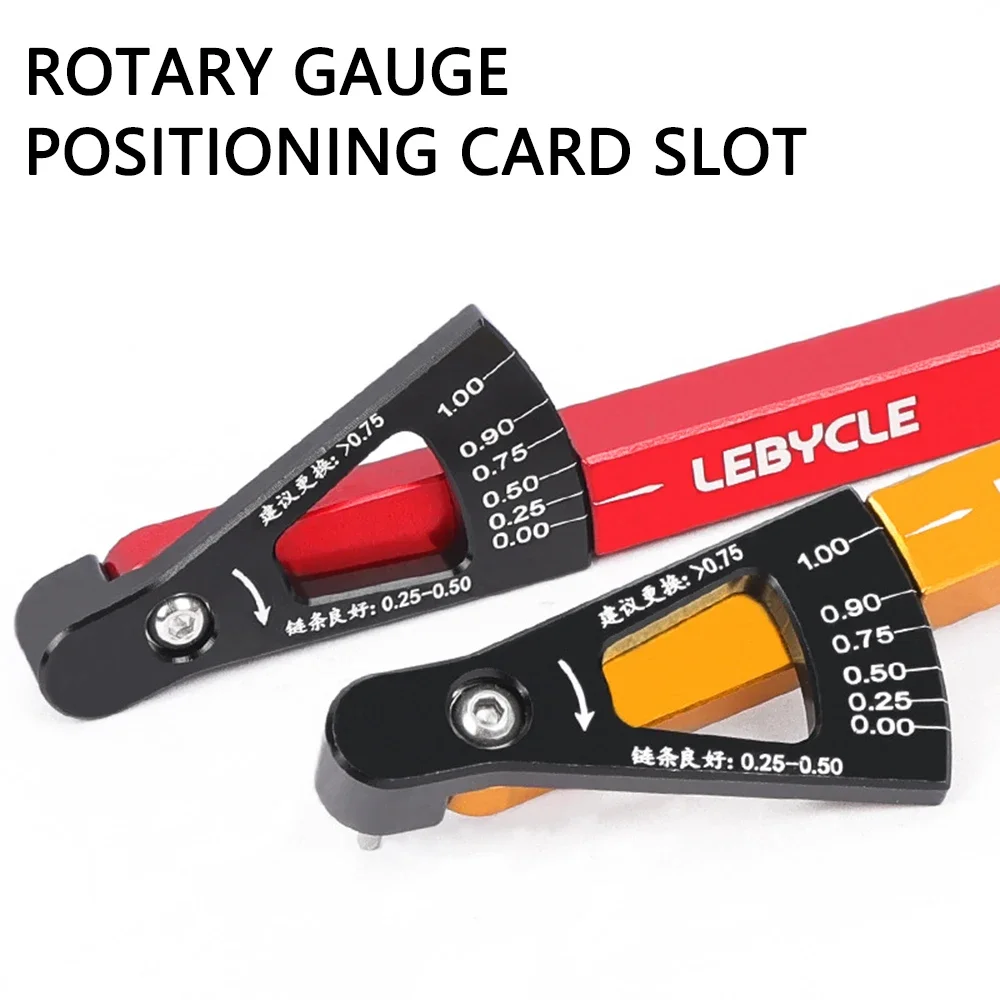 LEBYCLE MTB Bicycle Chain Wear Indicator Measurer Links Checker Aluminum Alloy Road Bike Repair Accurate Multi-Functional Tools