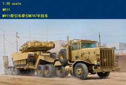 Hobby Boss 1/35 85519 M911 C-HET W/M747 Heary Equipment Semi-Trailer plastic kit hobbyboss-Scale Model Kit