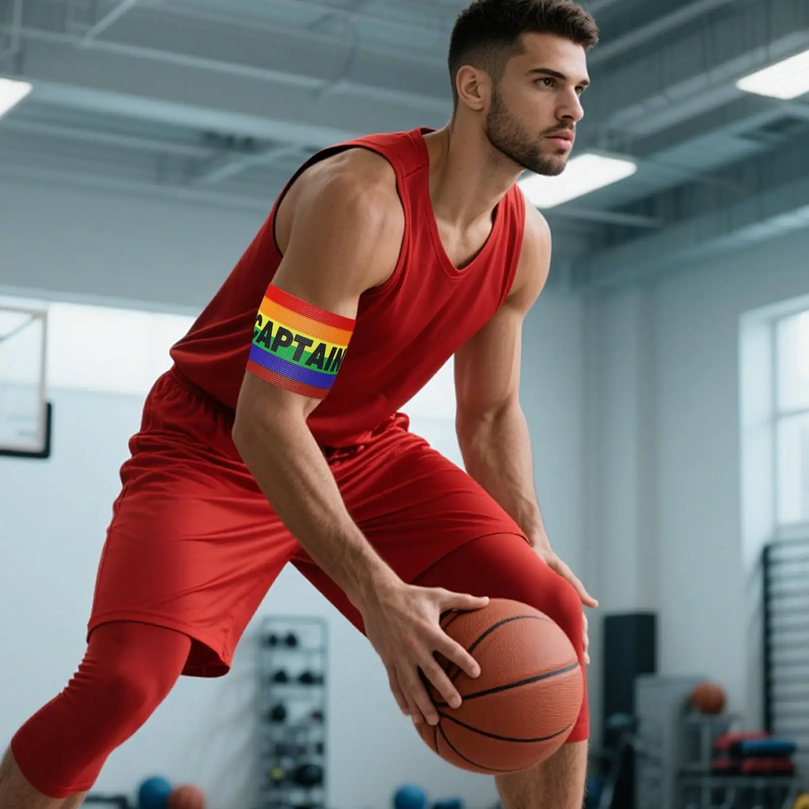 شارات كابتن لكرة القدم المرنة الملونة لكرة القدم، حزام ذراع الكابتن قابل للتنفس لتدريب اللاعبين البالغين