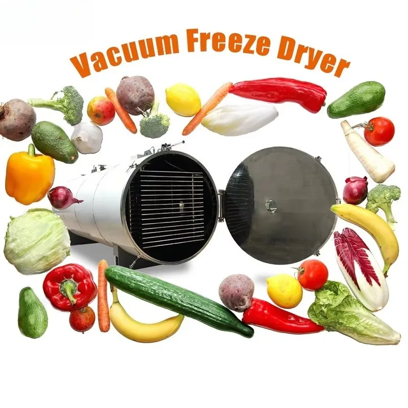 Customized Industrial Vacuum Freeze Dryer Lyophilizer Commercial Food Lyophilization Equipment for Batch Food Processing