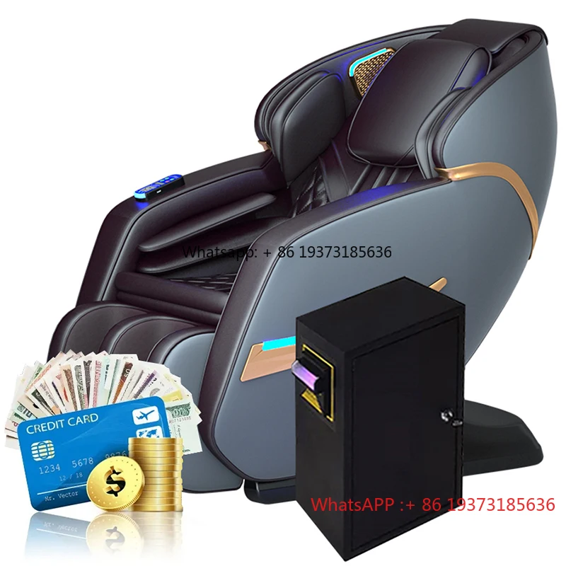 3D Zero Gravity Vending Full Body Massage Chair Design Coin Bill Credit Card Payment Bluetooth Intelligent Voice Control