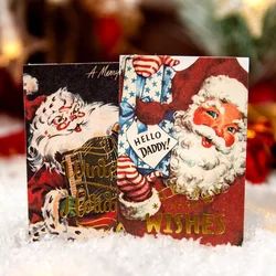 30pcs/lot Memo Pads Material Paper A Christmas Story Junk Journal Scrapbooking Cards Retro Background Decoration Paper