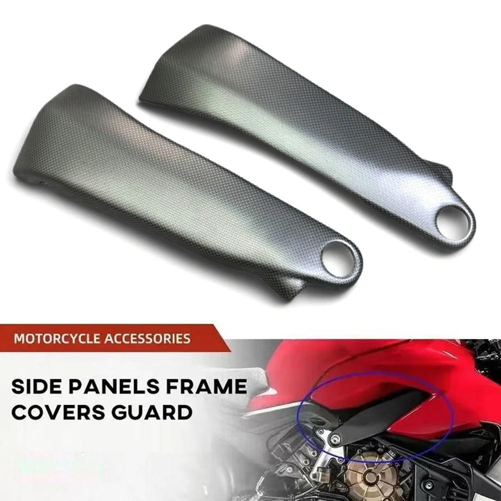 

For Ducati Panigale V4 V4S V4R 2018-2023 Carbon Fiber Motorcycle Frame Side Cover Guard Fairing B