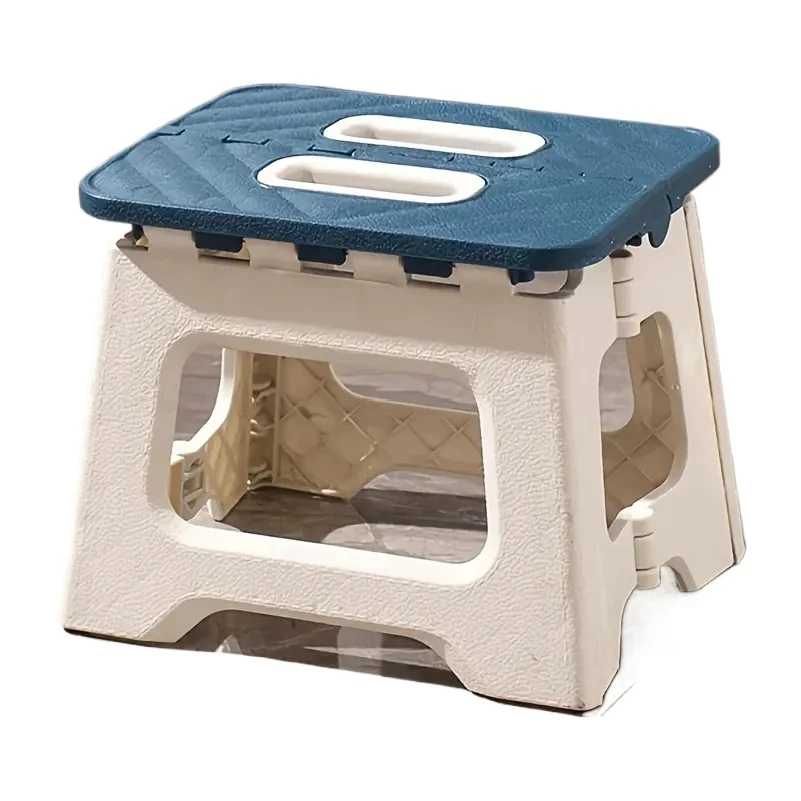 Folding Step Stool Lightweight Sturdy Folding Stool | Portable Step Stool with Handle, Anti-Slip | 3 Colors,for Kitchen Bathroom