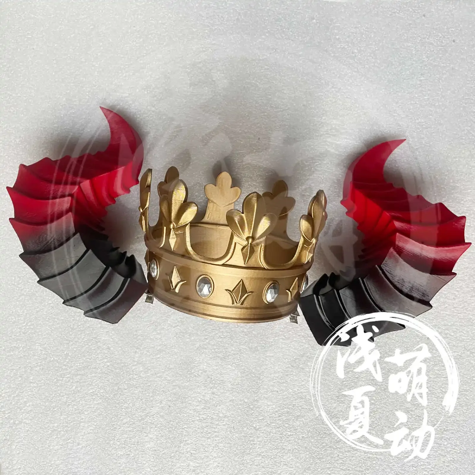 Fools Gold Identity Ⅴ Luminescent Mask Crown Horn Props Cosplay Props Halloween Christmas Fancy Party Costumes Accessories