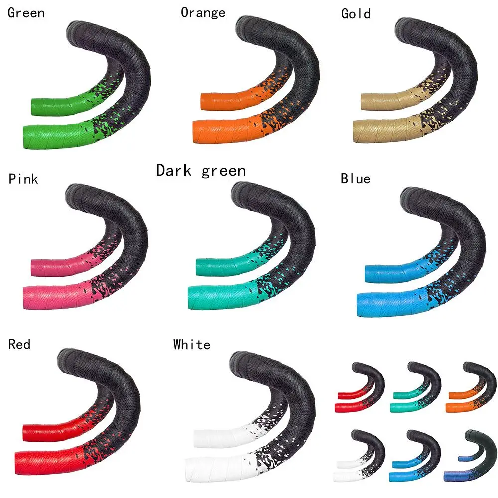 Anti-Vibration PU EVA Bent Cycling Road Bike Tapes Bicycle Handlebar Tape Racing Handlebar Belt Bicycle Wrap Bike Accessories