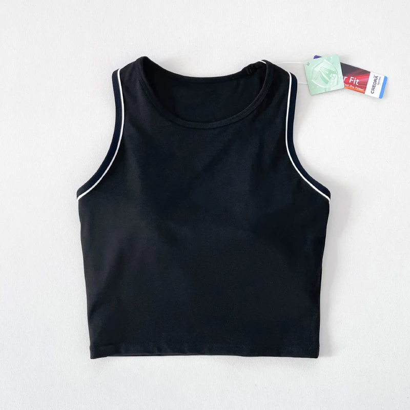 

Women's yoga fitness exercise vest seamless breathable shockproof yoga vest