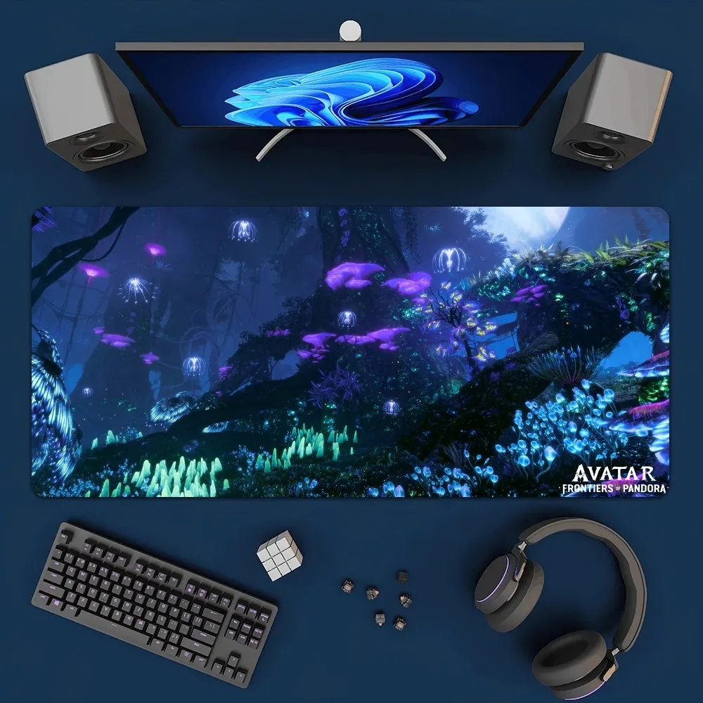 Avatar Frontiers of Pandora Game Mousepad Office Large Mouse Mat Keyboard Mats Rubber PC Computer Game Big Anti-slip Mice Mat