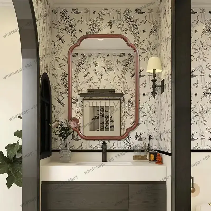 LD Modern Wall Mirror Decoration Living Room Girls Men Bedroom Bathroom Long Funky Luxury Mirror Irregular  Home Products