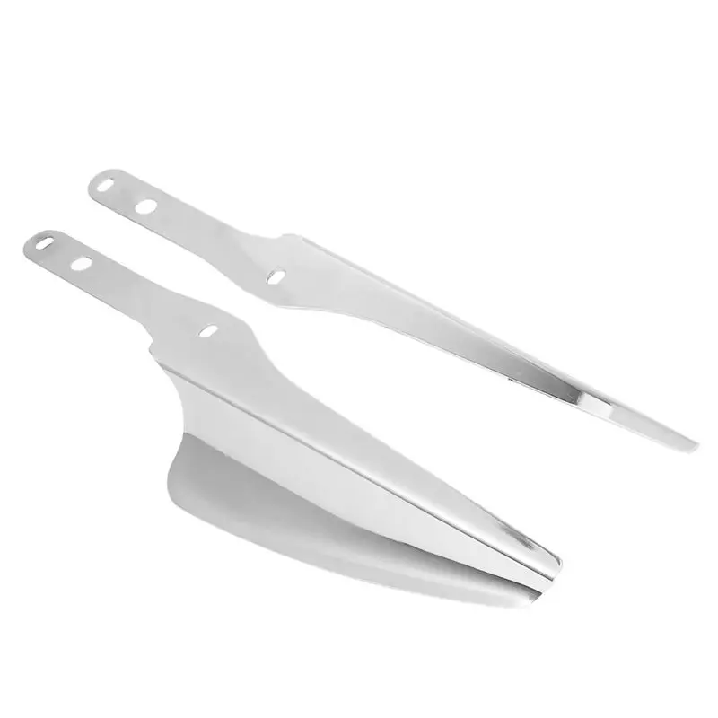 

Classy-Motorcycle Front Fork Mount Wind Deflectors Windscreen Fairing For Touring Road King 1995-2021(Silver) Replacement