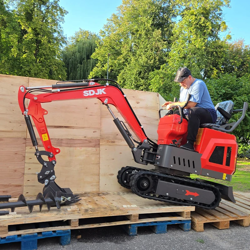 حفار صغير مصنوع في الصين 1.0 طن حفار صغير مزرعة حفار صغير يمكن شحنها عالميًا مع مطرقة مكسورة مخصصة