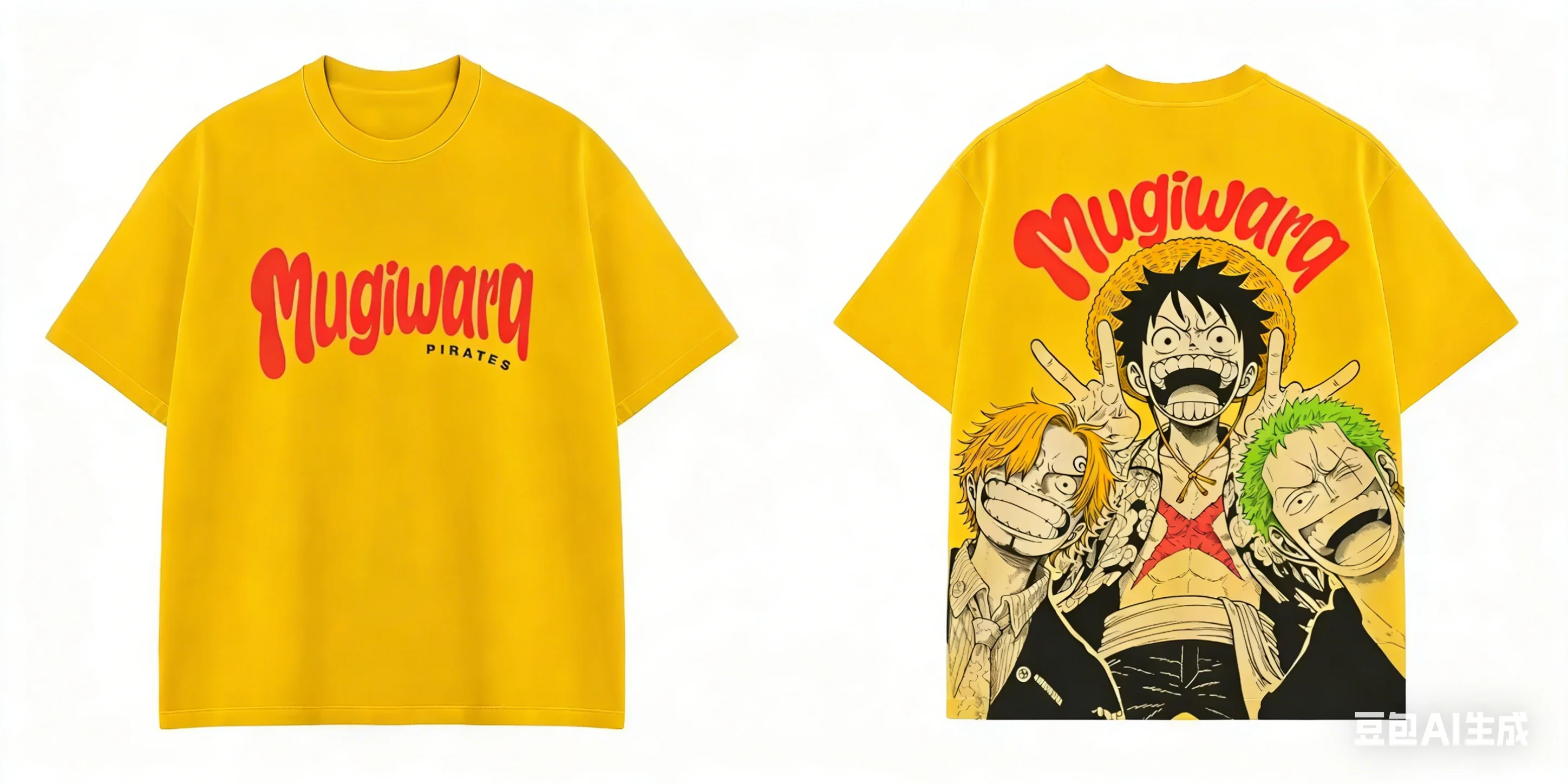 One Piece Luffy Zoro Sanji Mugiwara Crew Grafik-T-Shirt, Vintage Manga Print Anime Casual T-Shirt für Männer, Frauen, Kinder – Detail 13