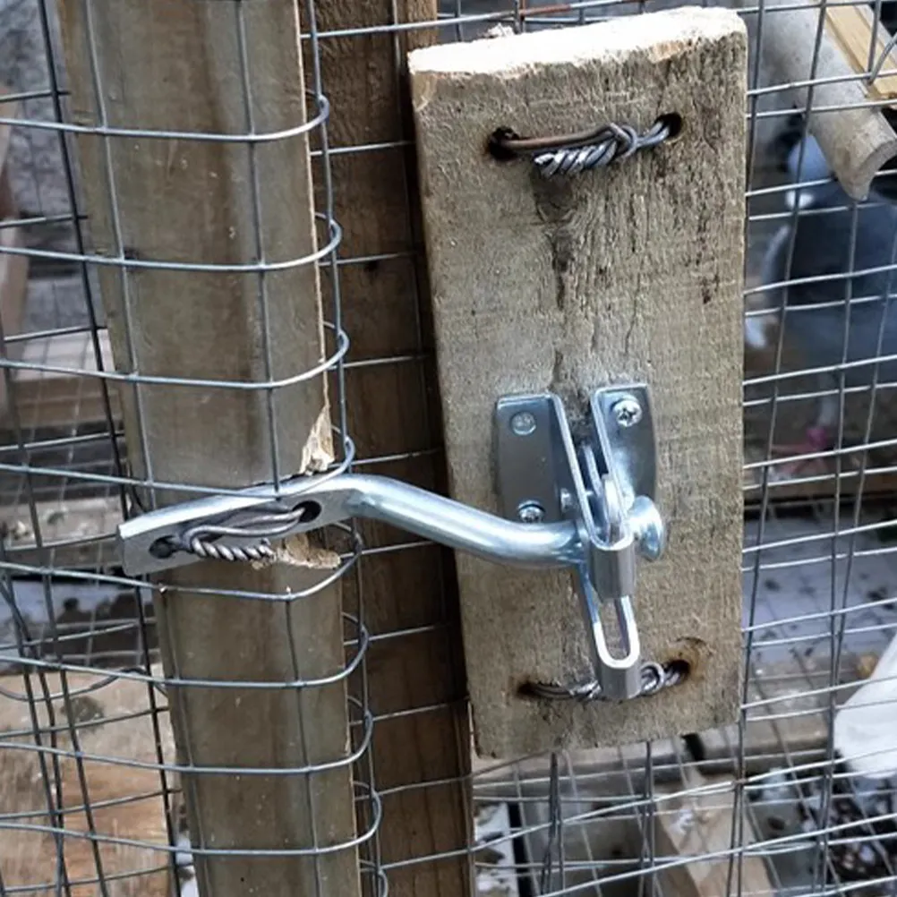 

Комплект автоматических замков из углеродистой стали для уличных ворот и заборов, прочный металлический замок для дверей, для фермерских хозяйств, для небольших ворот и ограждений