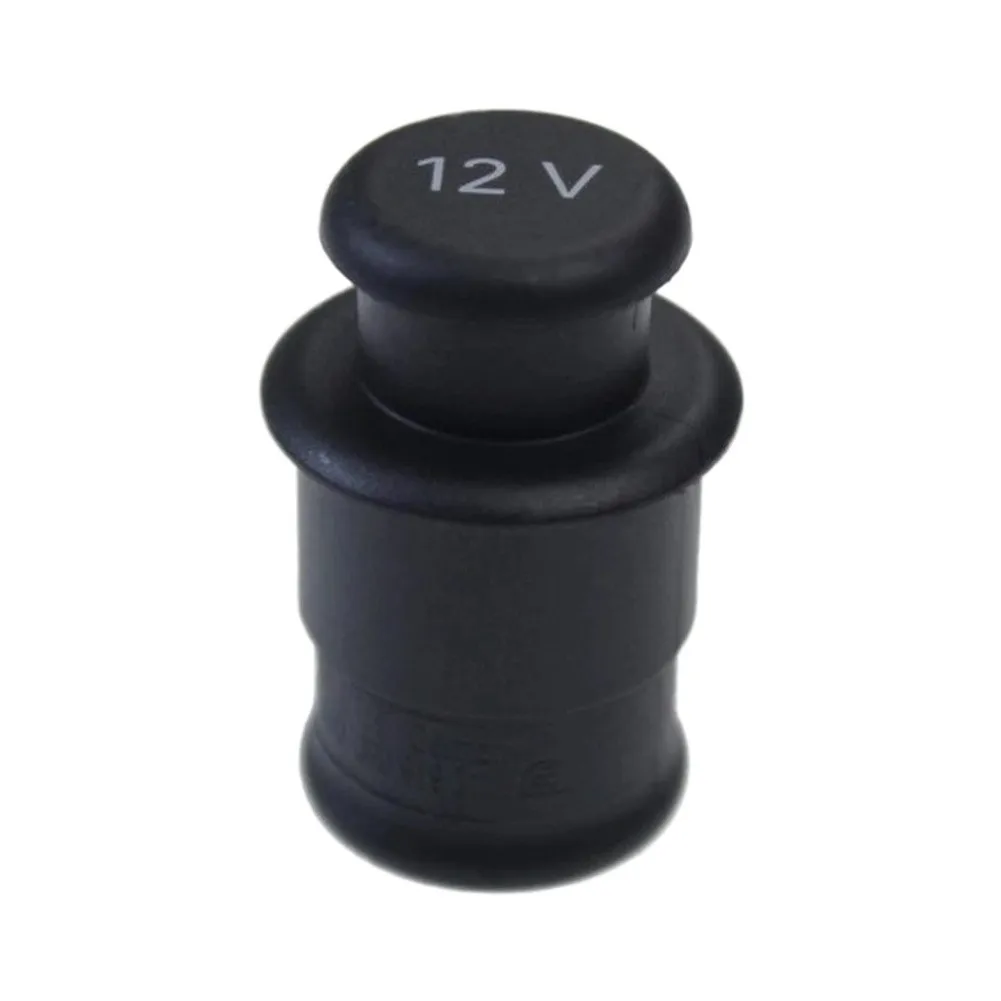 Center Console Dust Protector Car Socket Dust Cap For Off-road Dust Prevention Delicate Polishing Finish Clear 12V Mark Printed