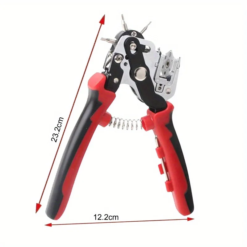 Leather Hole Punch Pliers DIY Belts Watch Straps Paper-Cards Heavy Duty Leather Hole Punch Tool Labor-Saving Multifunction Belt