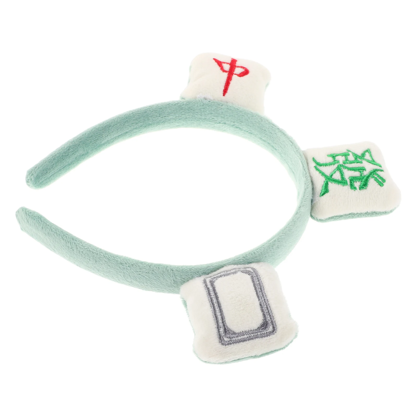 

Funny Mahjong Novelty Party Novelty Headpiece Hair Accessory Green Party Ornament Spa Headgear Comfortable Wear
