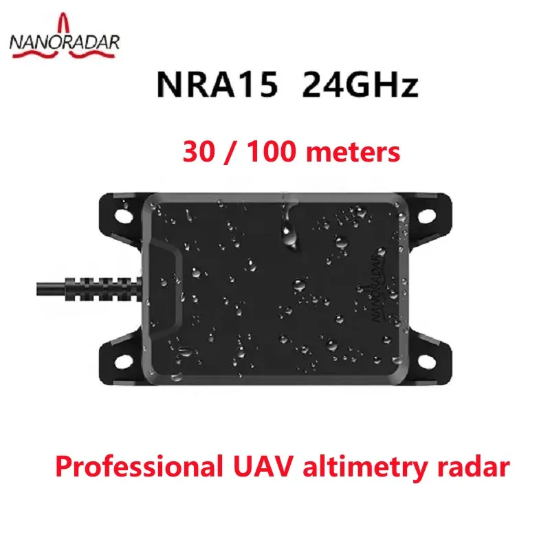 Nanoradar NRA15 30m 100m 24GHz UAV drone altimeter lidar sensor，Millimeter wave radar suitable for Ardupilot pixhawk control