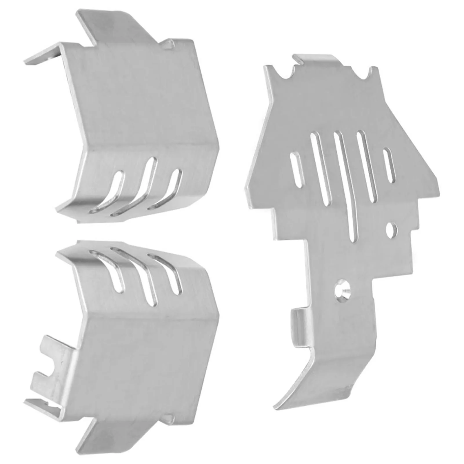 5Pcs Stainless Steel Chassis Armor Protection Skid Plate for Traxxas TRX-4 82056-4 RC Car