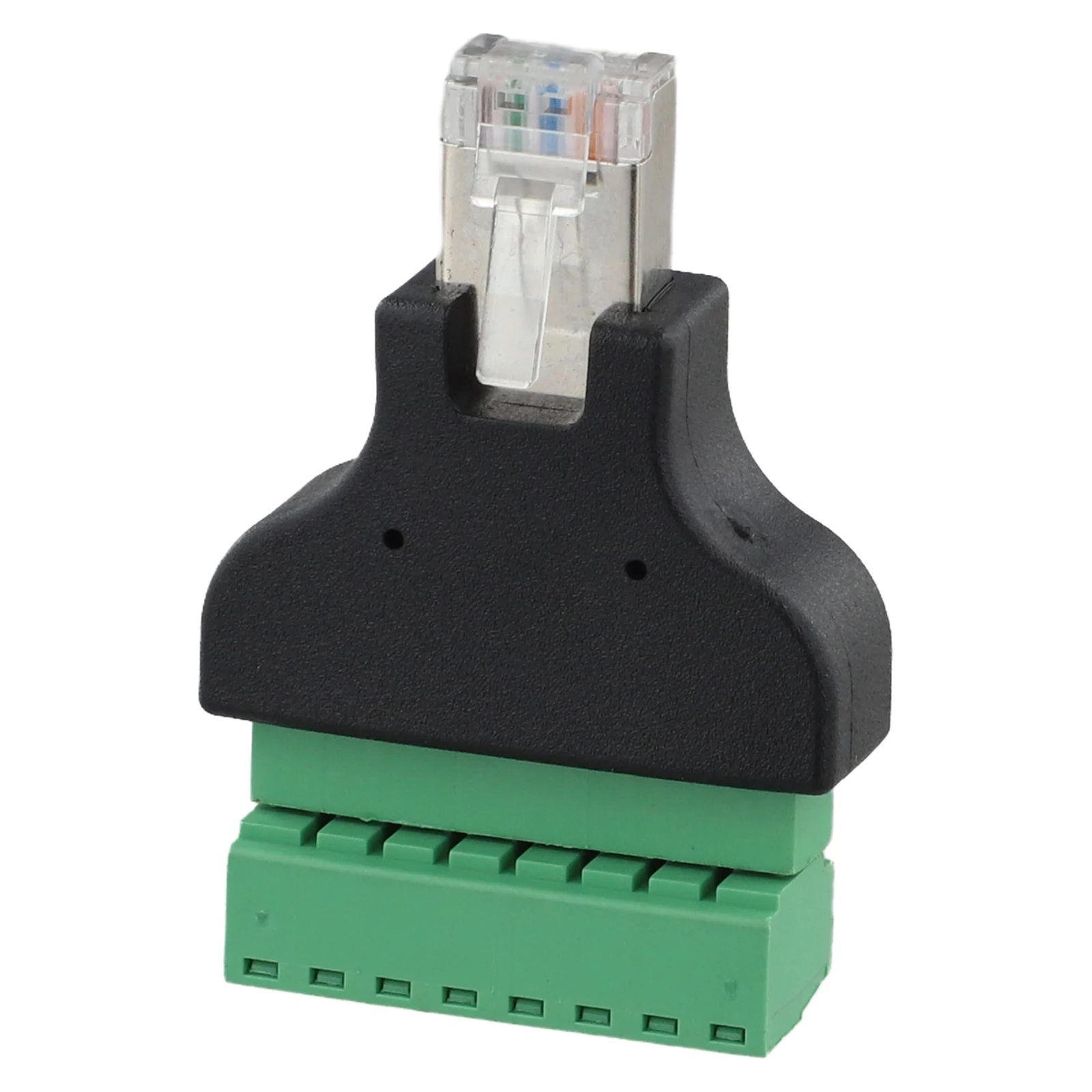 8-pin Adapter Terminal Block Connector Networking Setup Easy Installation User Convenience 8 Pin Network Connector Adapter