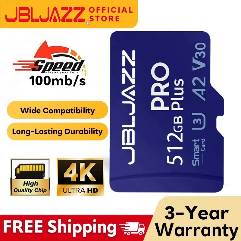 Micro TF SD Card UHS-I High Speed Transfer Memory Card 128GB 256GB 512GB U3 V30 TF Flash Card for Camera Surveillance Device