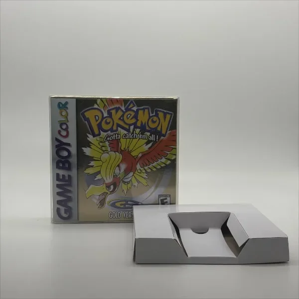 Pokemon Series Blue/Crystal/Gold/Green/Red/Silver/Yellow GBC Game in Box with Manuals for Video Game Cartridge USA Version