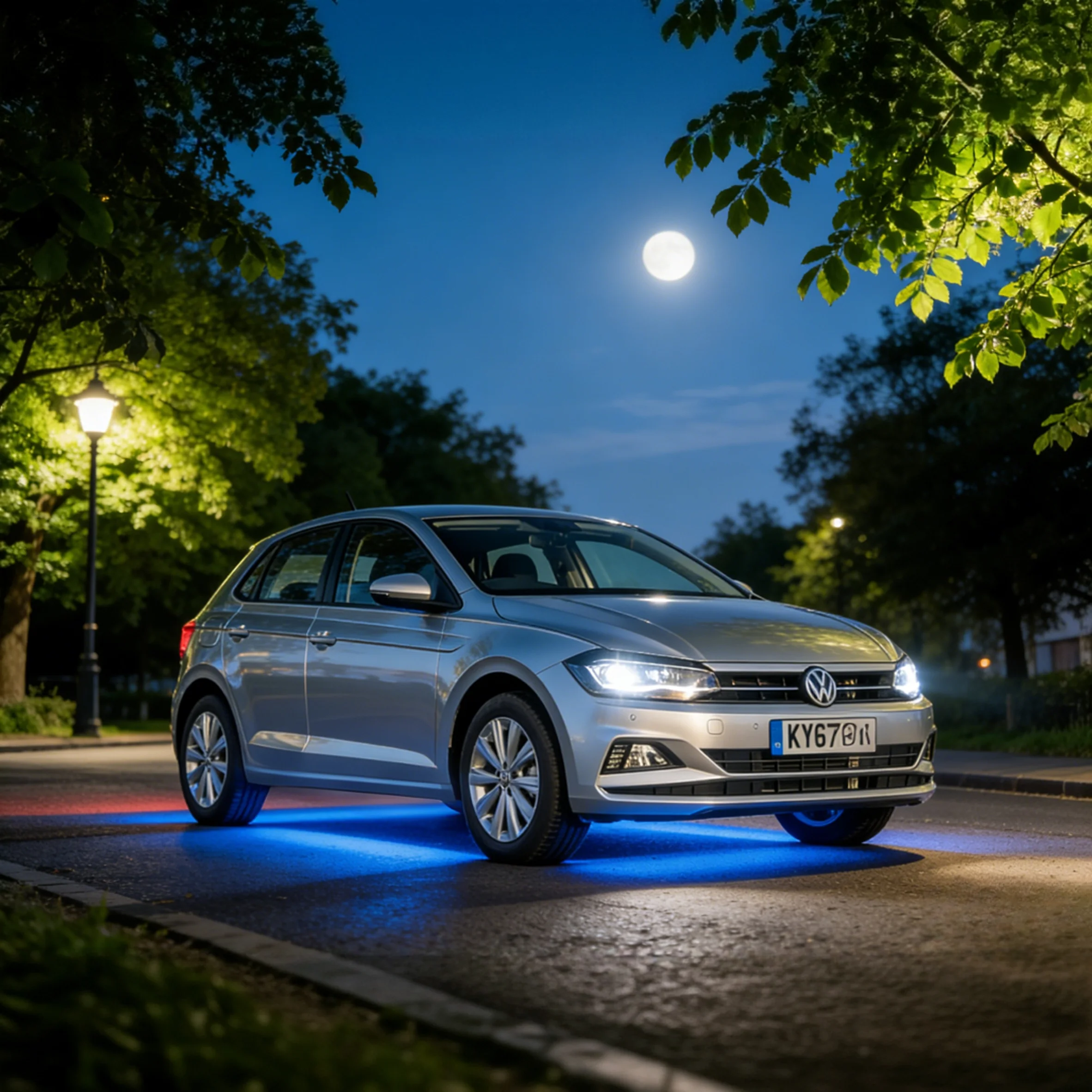 

Подсветка для Volkswagen Polo, персонализированный неоновый светодиодный RGB атмосферный светильник, украшения, полоса, настраиваемая мигающая настройка